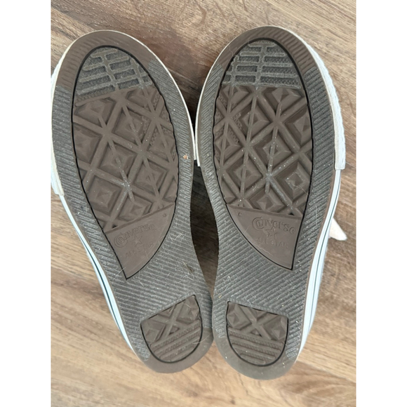 Girls Converse All Star Eva Lift Low Top Sneakers Peach Sparkle SZ 13 - Picture 4 of 5